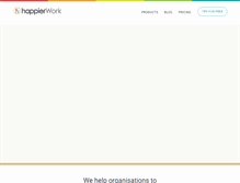 Tablet Screenshot of happierwork.com